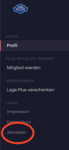 Abmelden