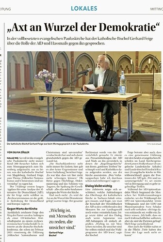 MZ - Axt an Wurzel der Demokratie